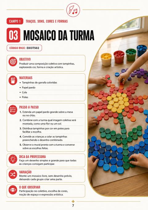 Ficha Mosaico da Turma